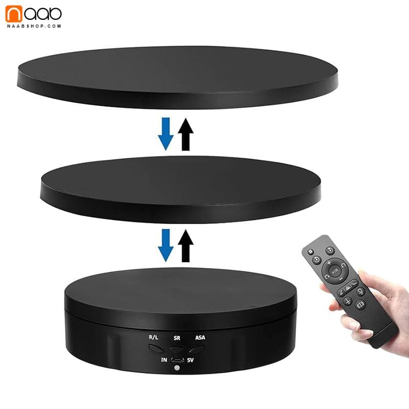 صفحه گردان عکاسی °360 degree 22cm motorized rotating turntable