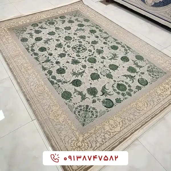 فرش کد 300901 سبز 1200 شانه