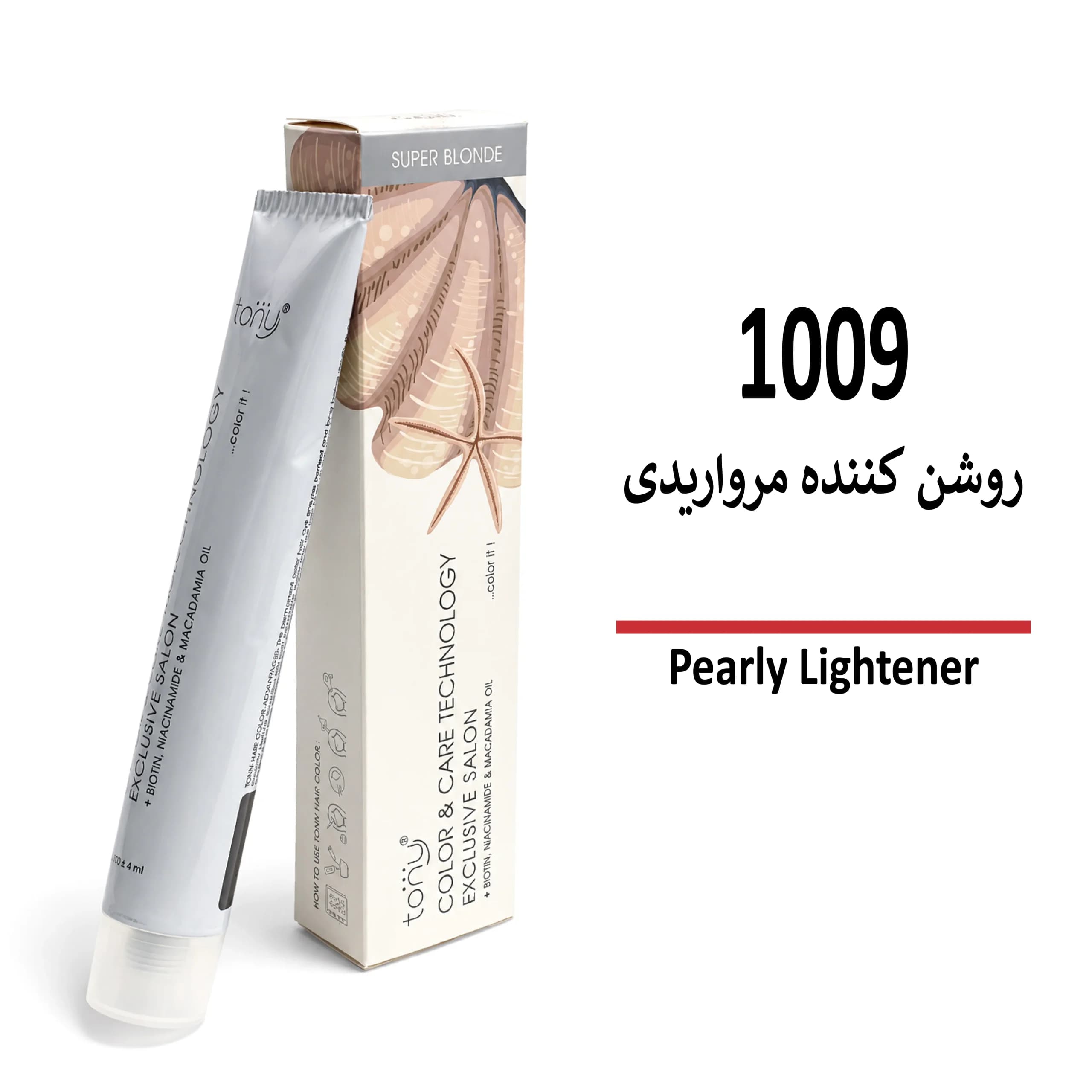 رنگ مو تونی روشن کننده مرواریدی 1009