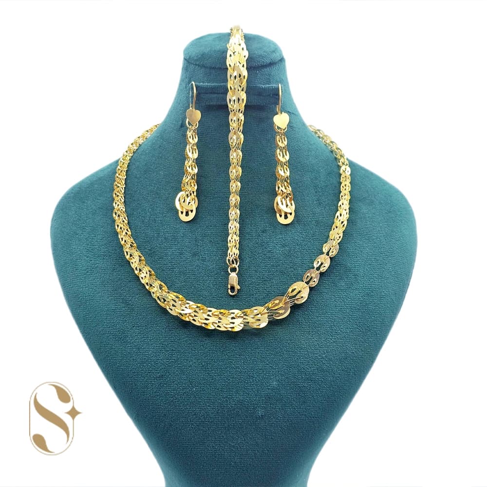 سرویس نقره زنانه مدل پولکی کد SilverSet-S646