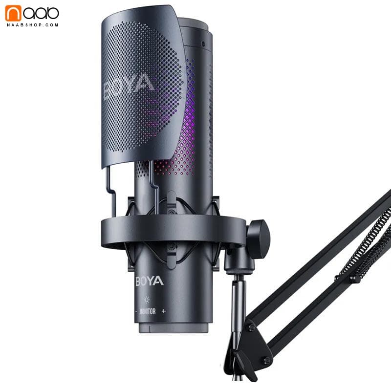 میکروفون استودیویی بویا BOYA BY-K9 USB MIC RGB