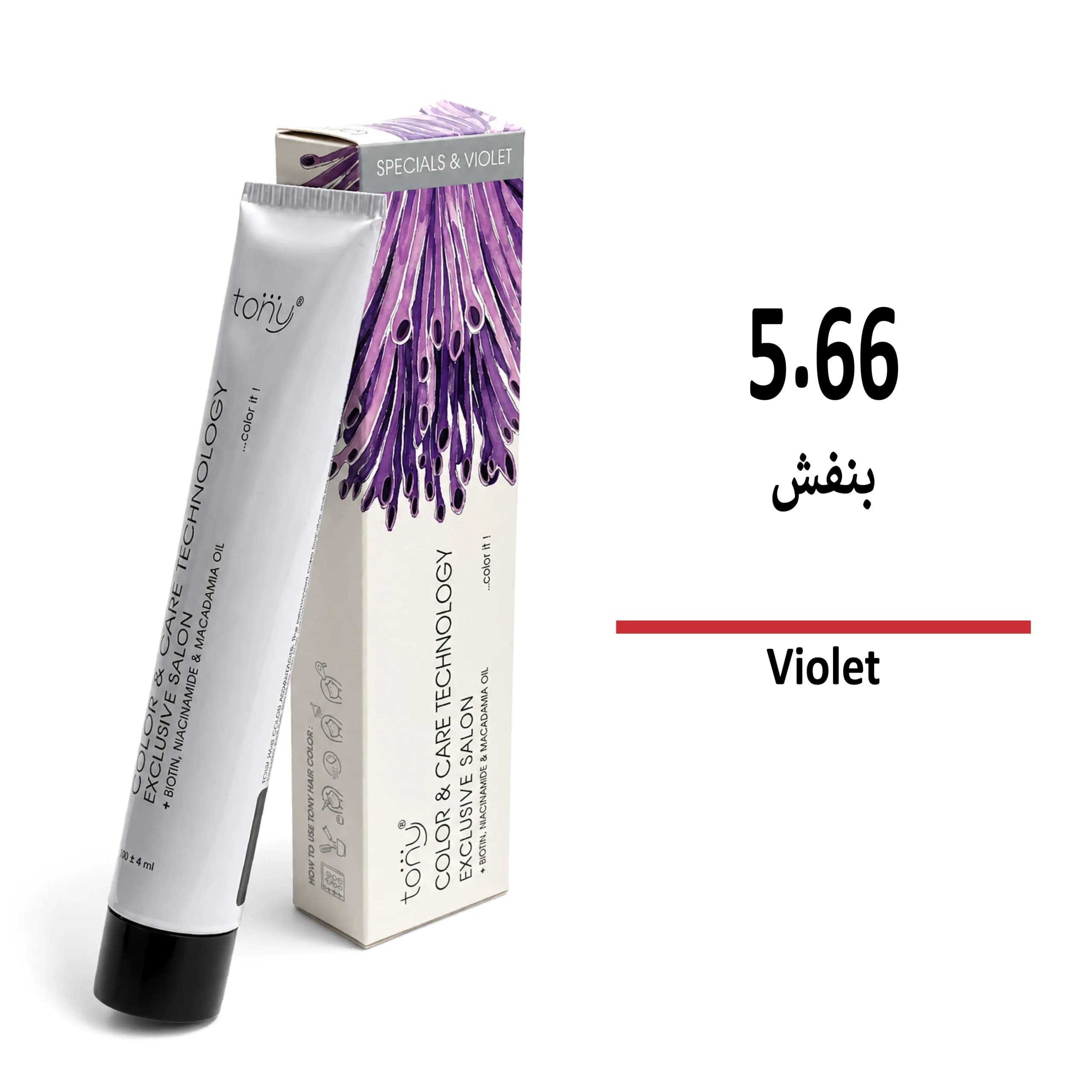 رنگ مو تونی بنفش 5/66