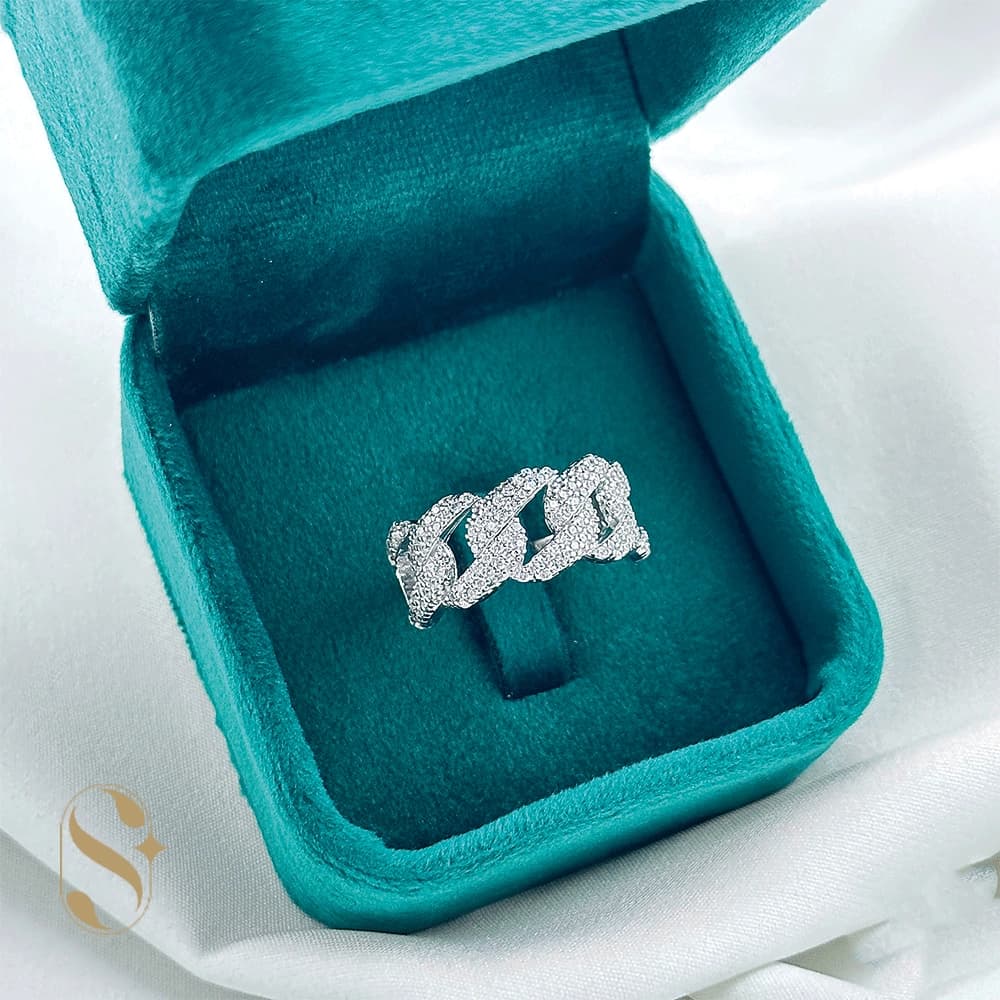 انگشتر نقره زنانه مدل کارتیه کد SilverSet-R624