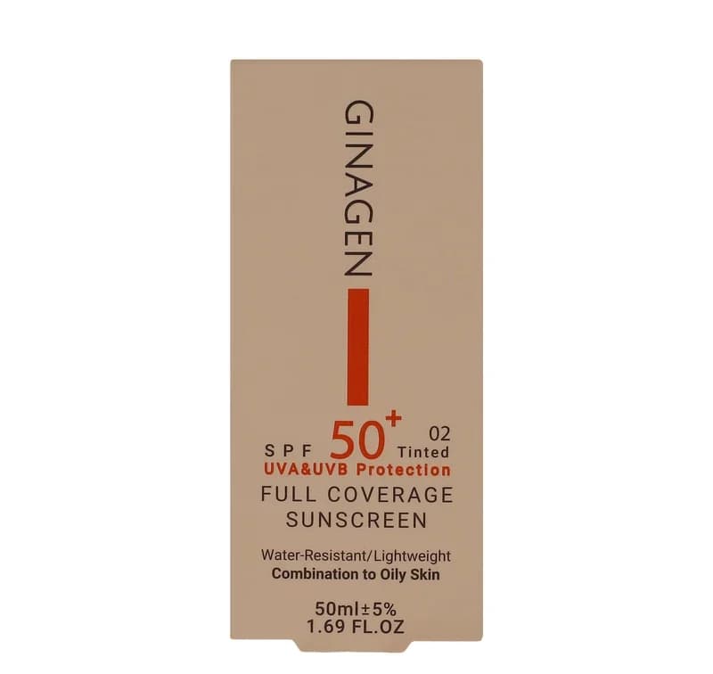 کرم ضد آفتاب رنگی پوست چرب کد 02 SPF50