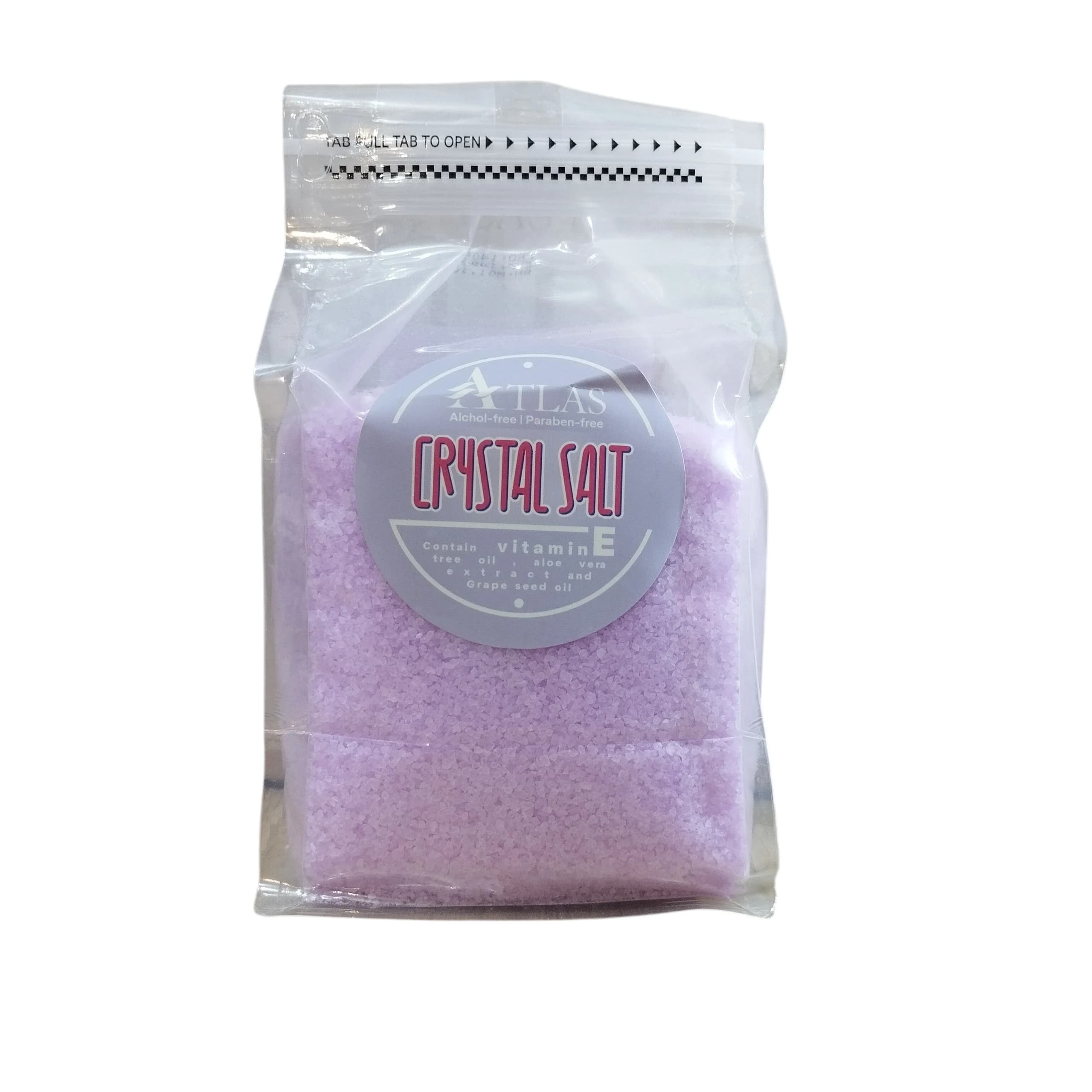 نمک کریستال اطلس مدل Crystal Salt کیسه ای رنگ بنفش 1000 گرمی