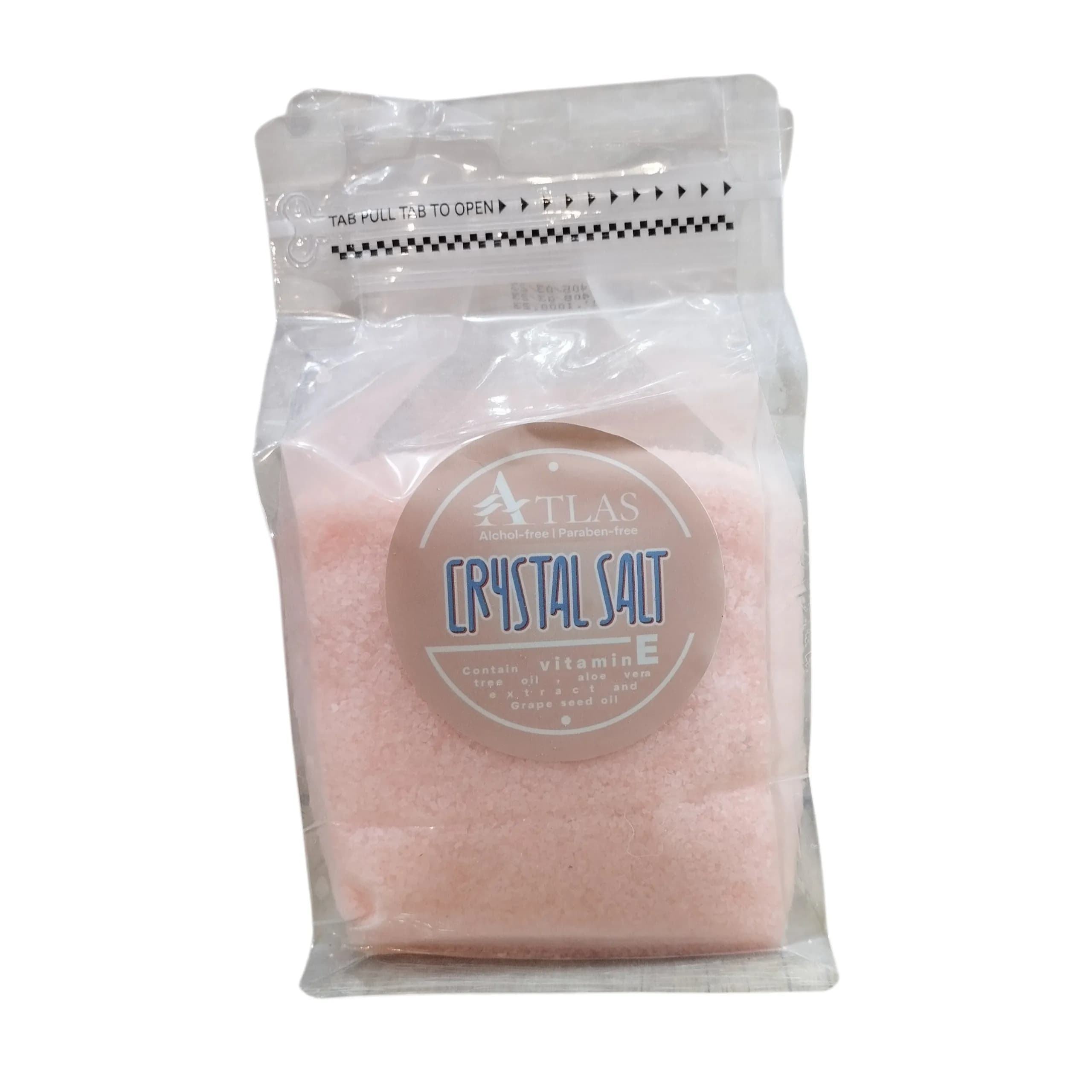 نمک کریستال اطلس مدل Crystal Salt کیسه ای رنگ نارنجی 1000 گرمی