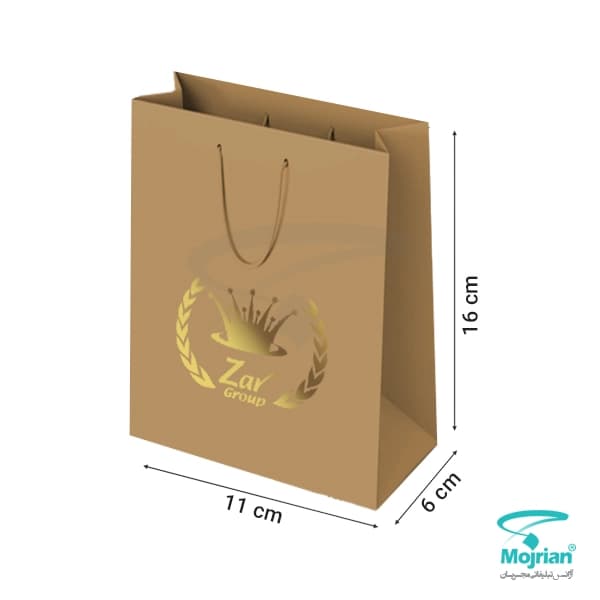 ساک دستی کاغذی کرافت آماده M2140
