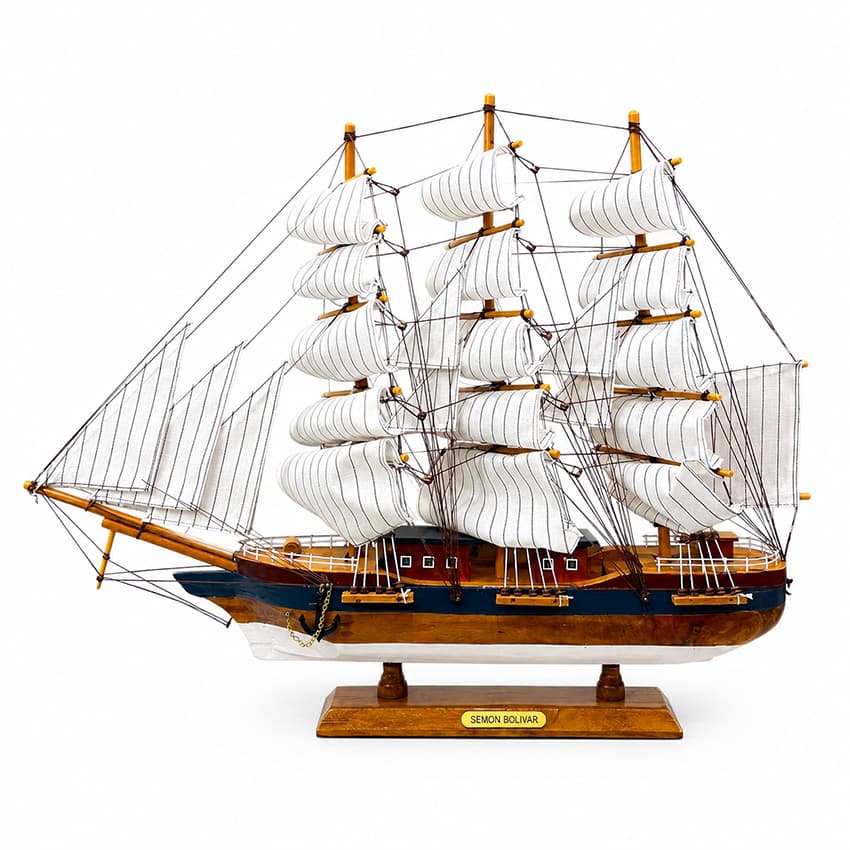 ماکت کشتی چوبی simon bolivar کد n