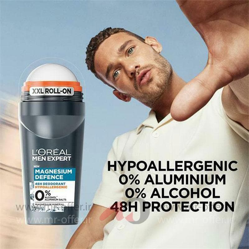 رول ضد تعریق لورآل مدل MAGNESIUM DEFENCE حجم 50 میلی لیتر — تصویر ۴