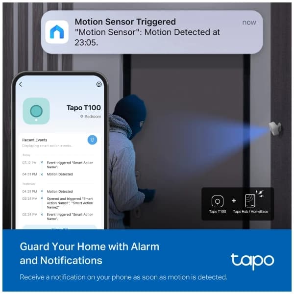 سنسور حرکتی تی پی-لینک مدل Tapo T100 — تصویر ۲