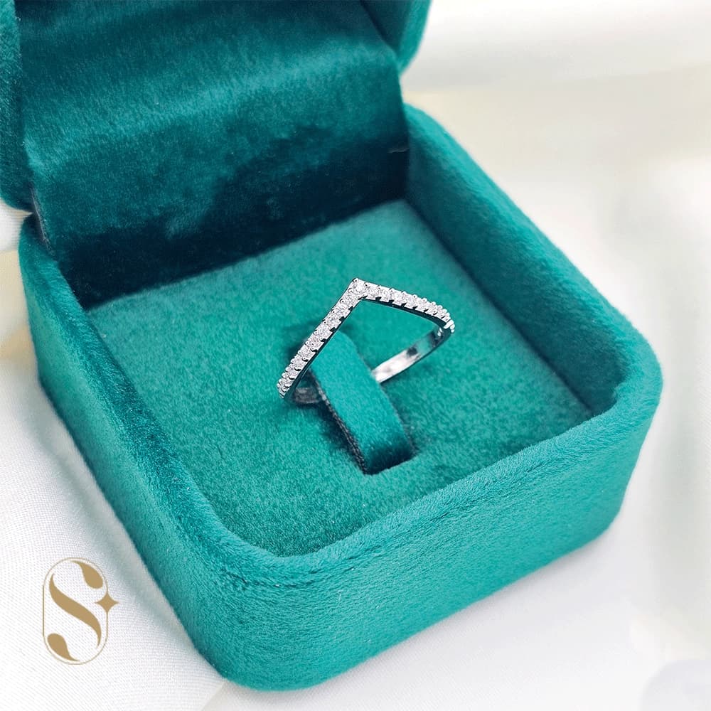 انگشتر نقره زنانه کد SilverSet-R686