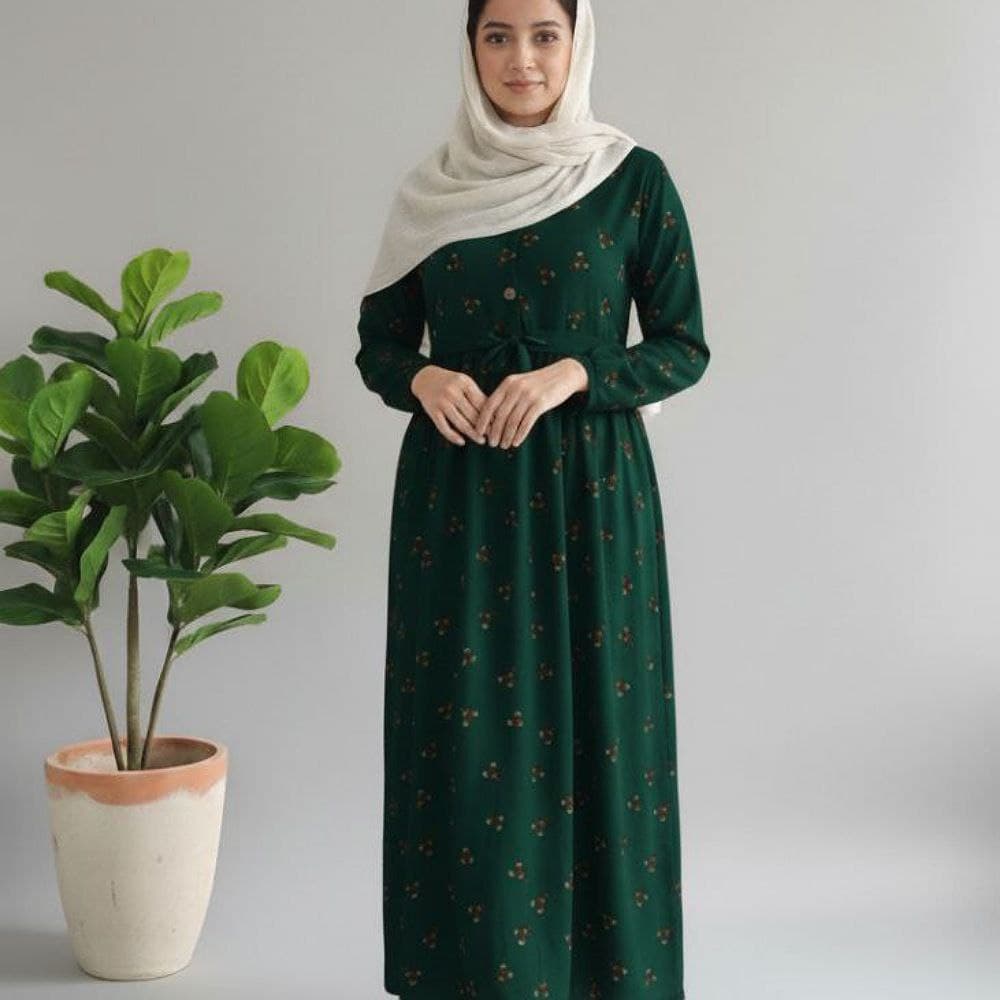 پیراهن ساحلی نخی گلدارزنانه خارجی /کد2698