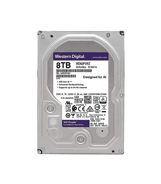هارد اینترنال 8 ترابایت WD مدل Surveillance Purple 84PURZ