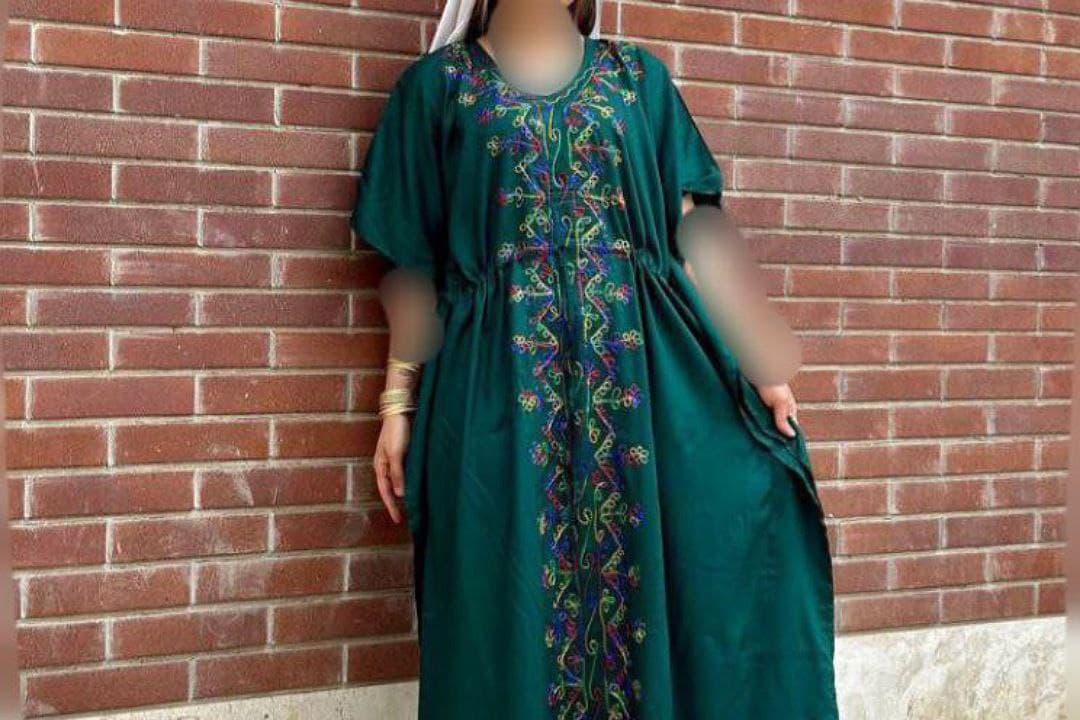 پانچ ساحلی نخی گلدوزی اورجینال وارداتی/کد2665