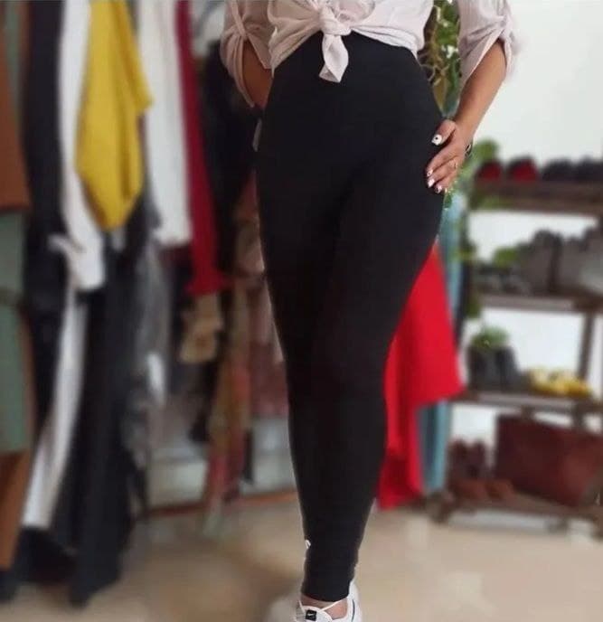 شلوار ساپورت کرکدار مشکی گرم بالا جی وی سی وارداتی کد2613 — تصویر ۲