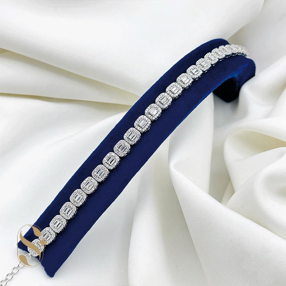 دستبند نقره زنانه کد SilverSet-D339