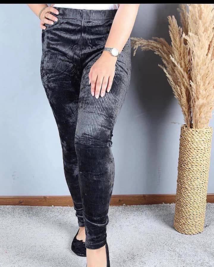 شلوارمخمل کبریتی زنانه وارداتی سایزبزرگ/کد2611