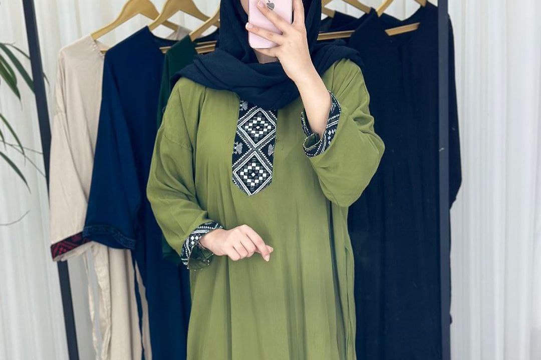 پیراهن ساحلی نخی کفتان کتیبه دارزنانه کد2597