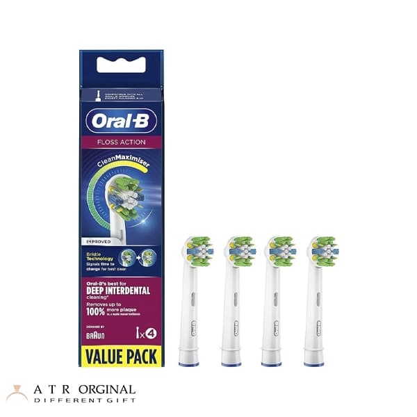 سری یدک مسواک برقی اورال بی مدلFLOSS ACTION بسته 4 عددی — تصویر ۳