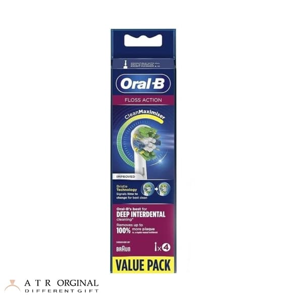 سری یدک مسواک برقی اورال بی مدلFLOSS ACTION بسته 4 عددی
