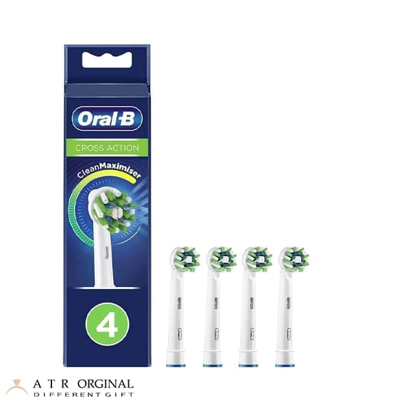سری یدک مسواک برقی اورال بی Oral-B مدل Cross Action بسته 4 تایی — تصویر ۴