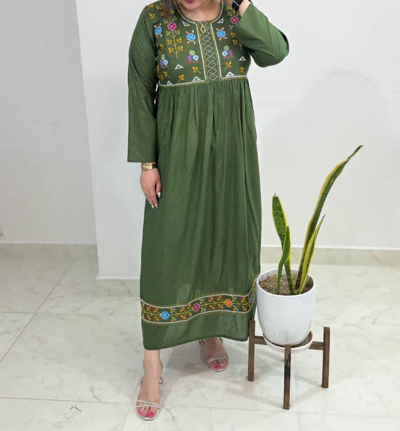 پیراهن ساحلی گلدوزی اورجینال زنانه – هندی/کد2563 تخفیف ویژه — تصویر ۵