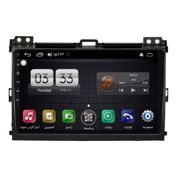مانیتور تویوتا پرادو 2008 وینکا S170 سری Toyota Prado 2008 TL Series Winca TL