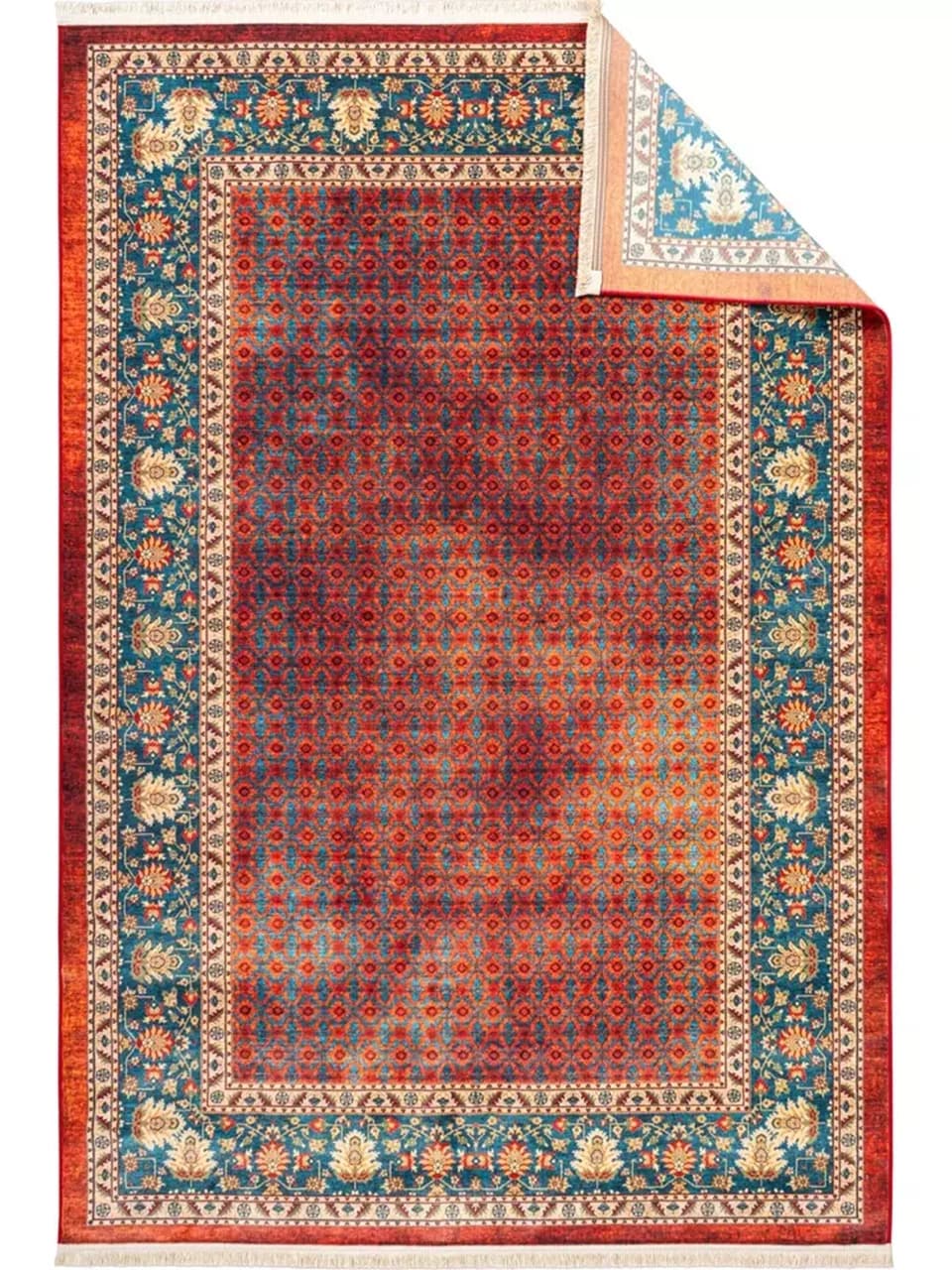 فرش سنتی کد 25CS0150 قرمز 1000 شانه — تصویر ۴