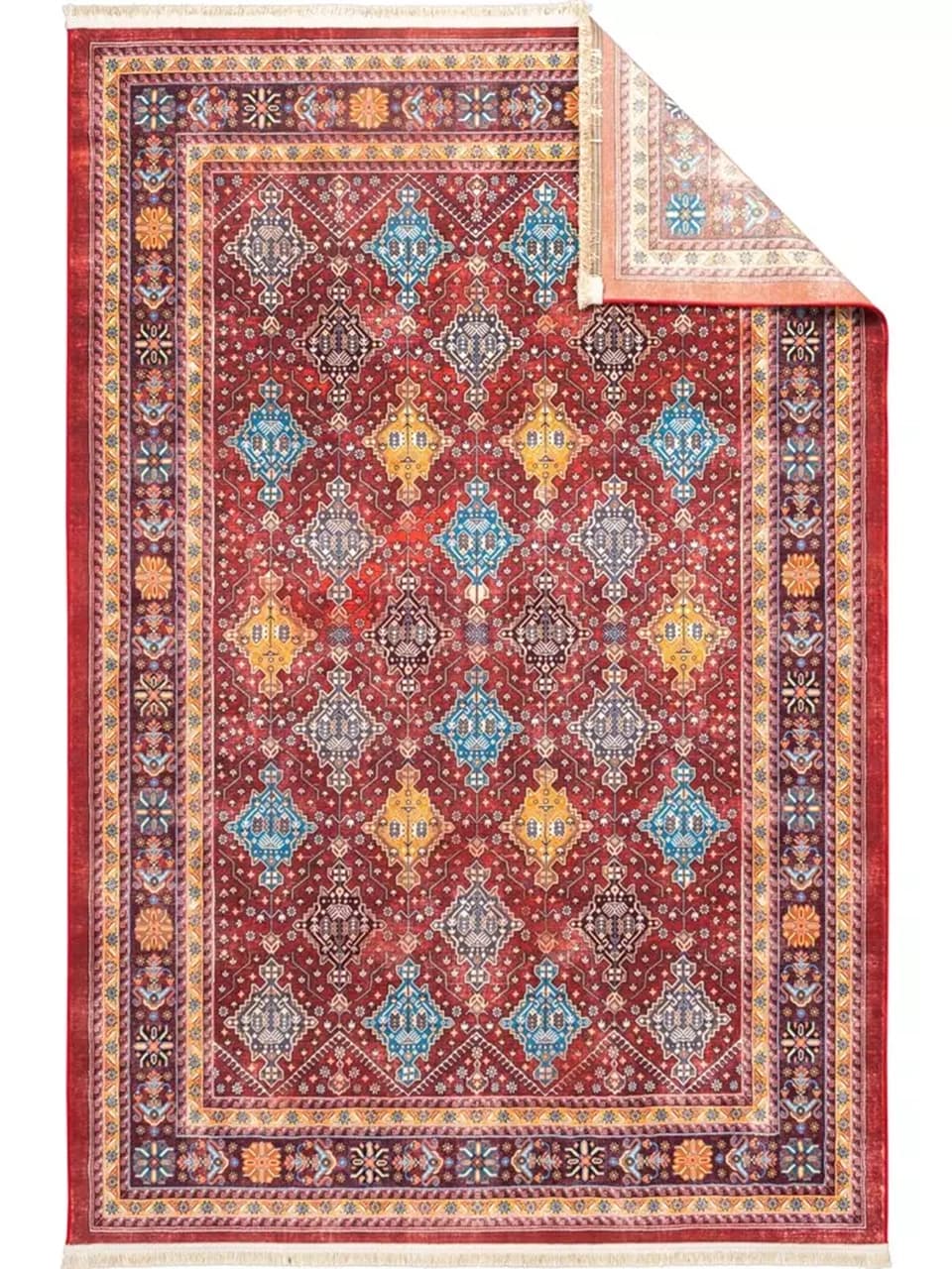 فرش سنتی کد 25CS0190 عنابی 1000 شانه — تصویر ۵