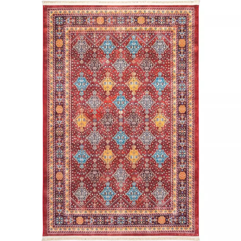 فرش سنتی کد 25CS0190 عنابی 1000 شانه