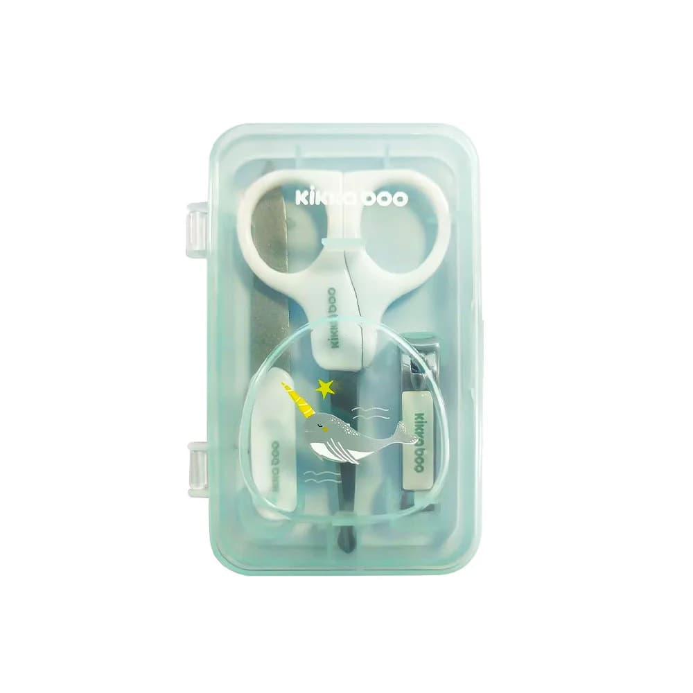 ست مانیکور 3 تکه کیکابو Kikkaboo مدل Mint Narwhal