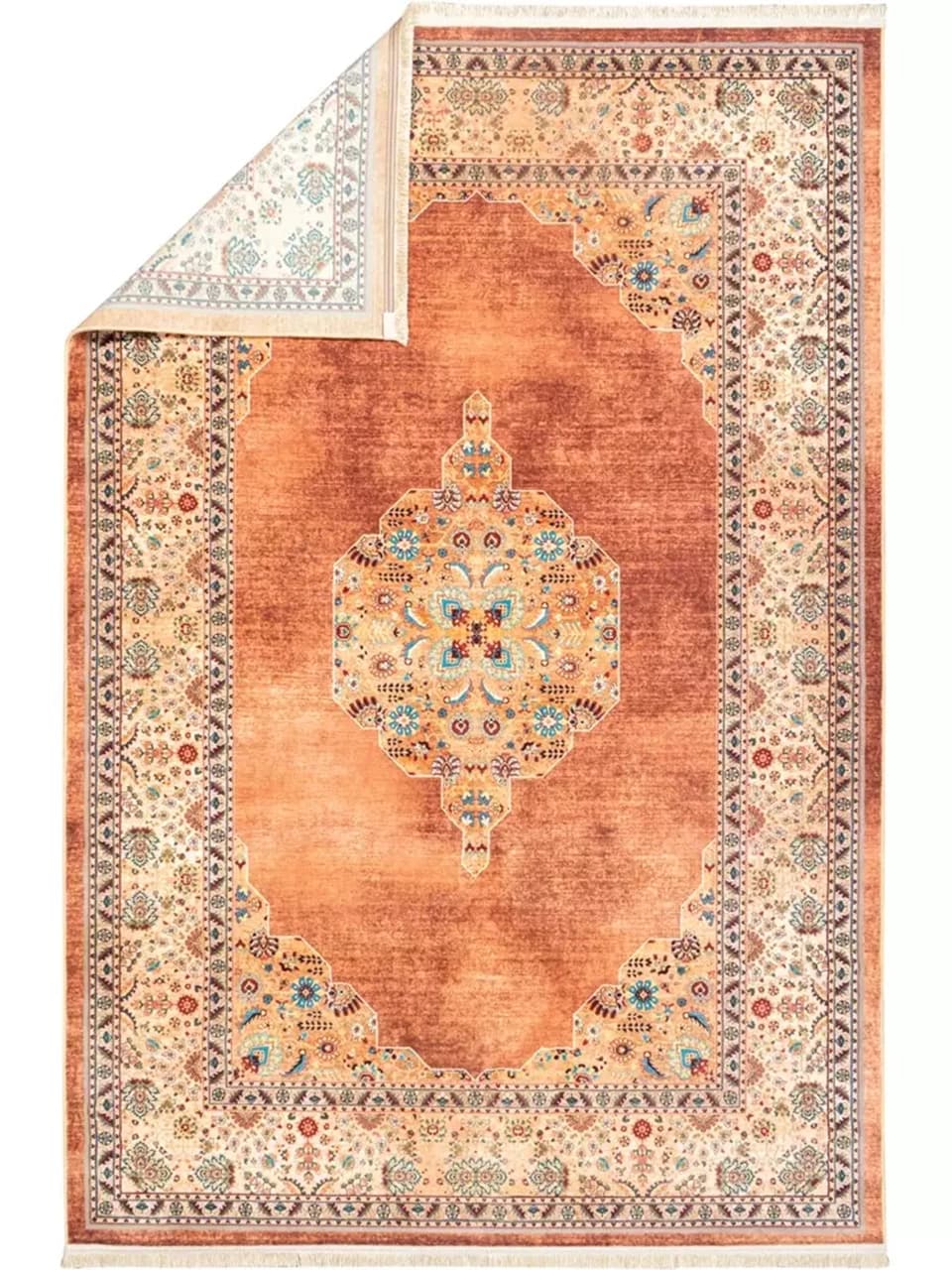 فرش سنتی کد 25CS0170 عنابی 1000 شانه — تصویر ۶