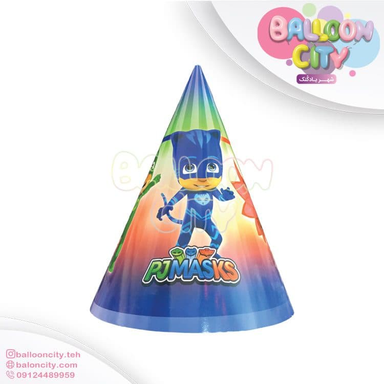 کلاه تم تولد طرح پی جی ماسکز PJMASKS