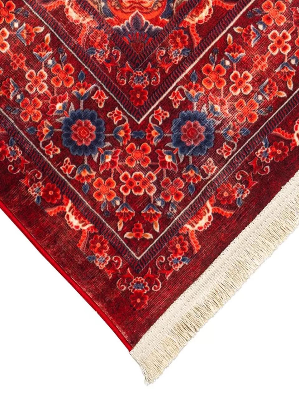 فرش سنتی کد 25CS0200 عنابی 1000 شانه — تصویر ۵
