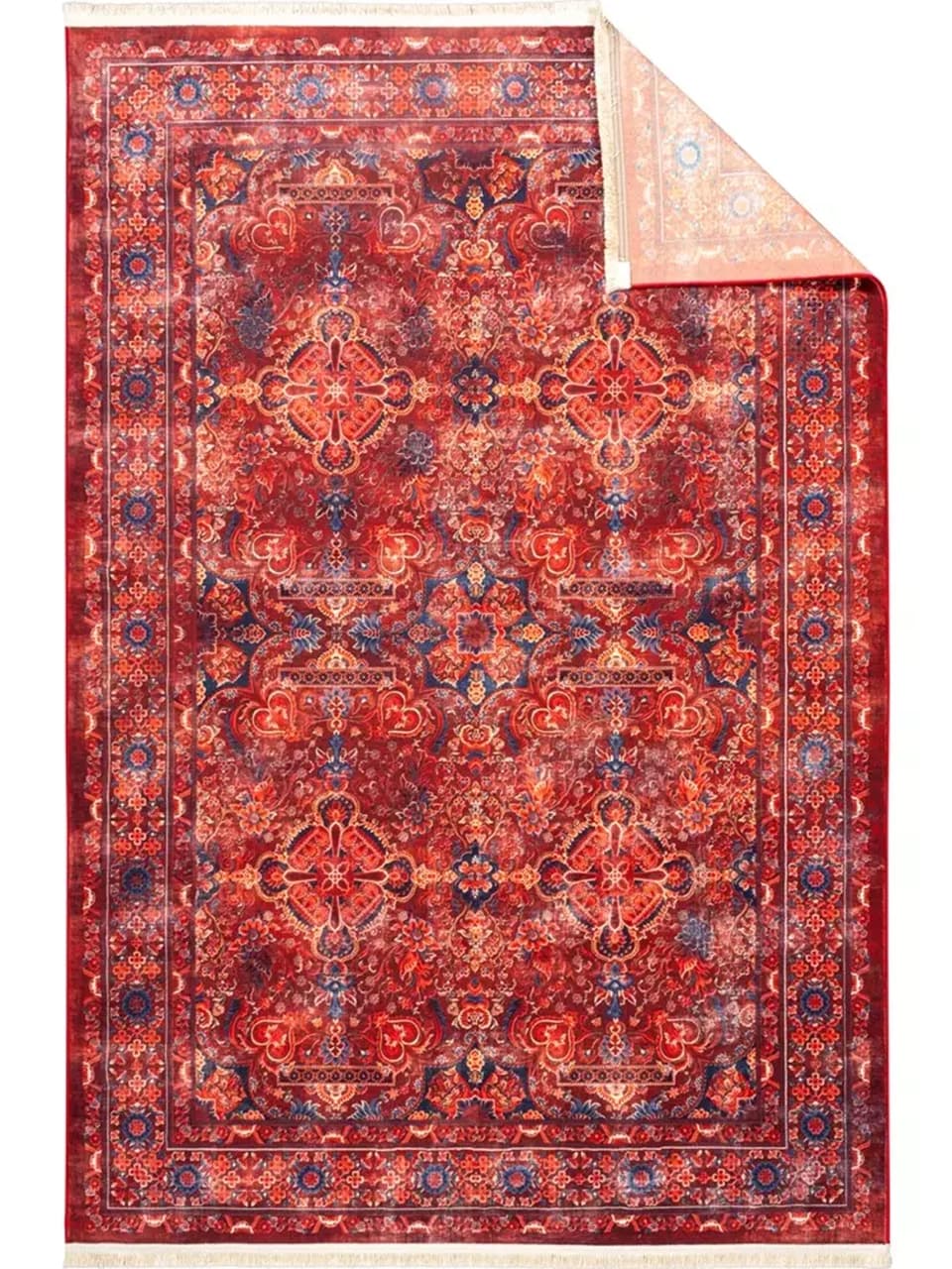 فرش سنتی کد 25CS0200 عنابی 1000 شانه — تصویر ۶