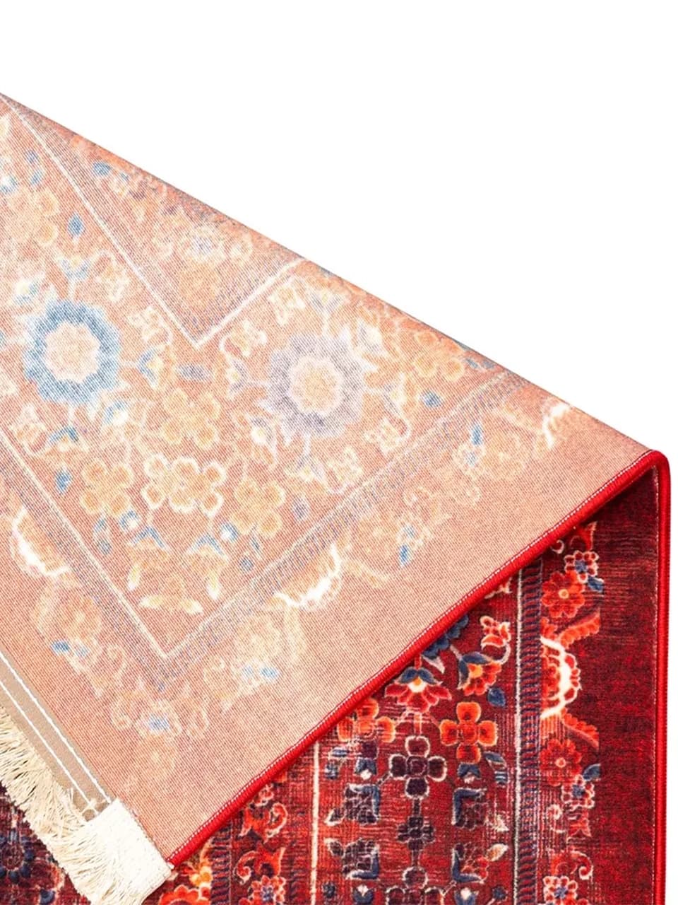 فرش سنتی کد 25CS0200 عنابی 1000 شانه — تصویر ۷