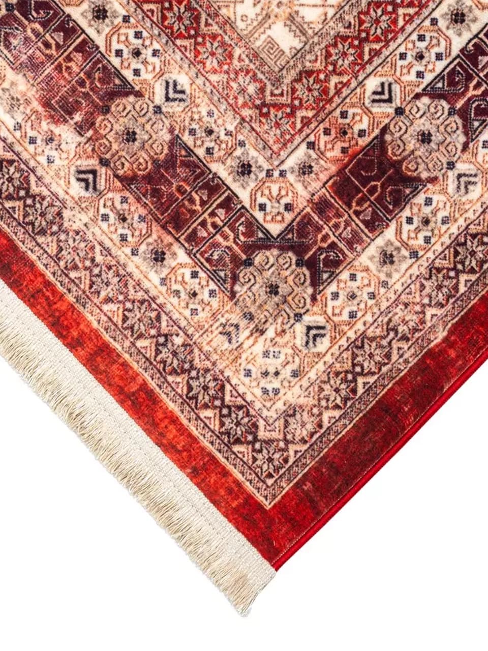 فرش سنتی کد 25CS0240 عنابی 1000 شانه — تصویر ۵