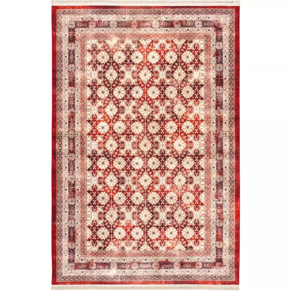 فرش سنتی کد 25CS0240 عنابی 1000 شانه — تصویر ۲