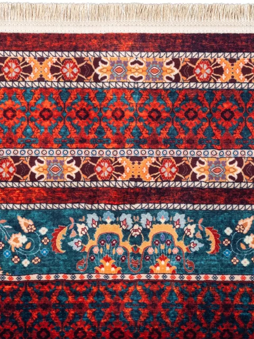 فرش سنتی کد 25CS0250 عنابی 1000 شانه — تصویر ۴