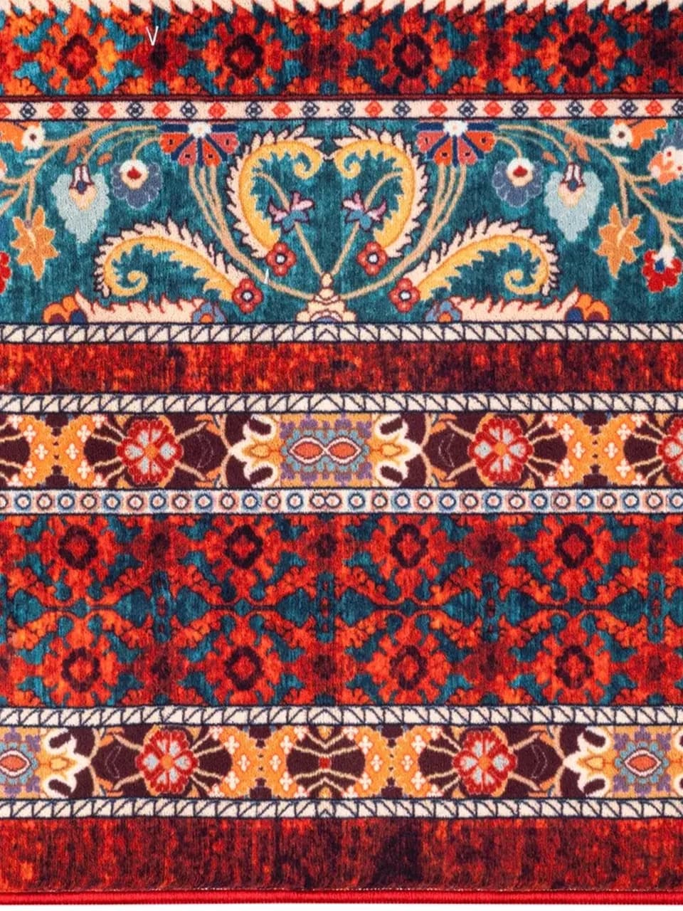 فرش سنتی کد 25CS0250 عنابی 1000 شانه — تصویر ۳