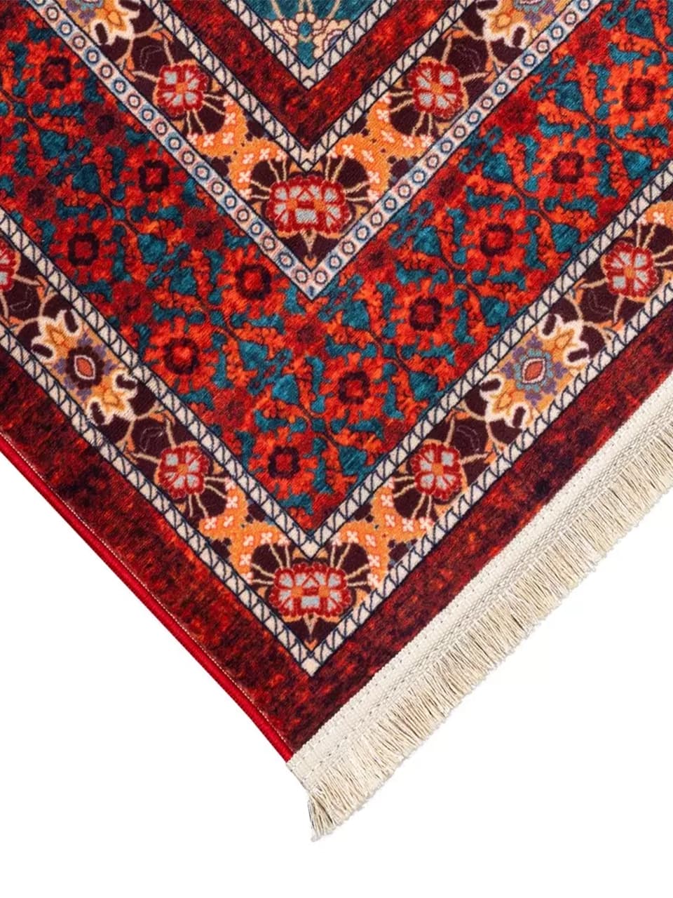 فرش سنتی کد 25CS0250 عنابی 1000 شانه — تصویر ۵