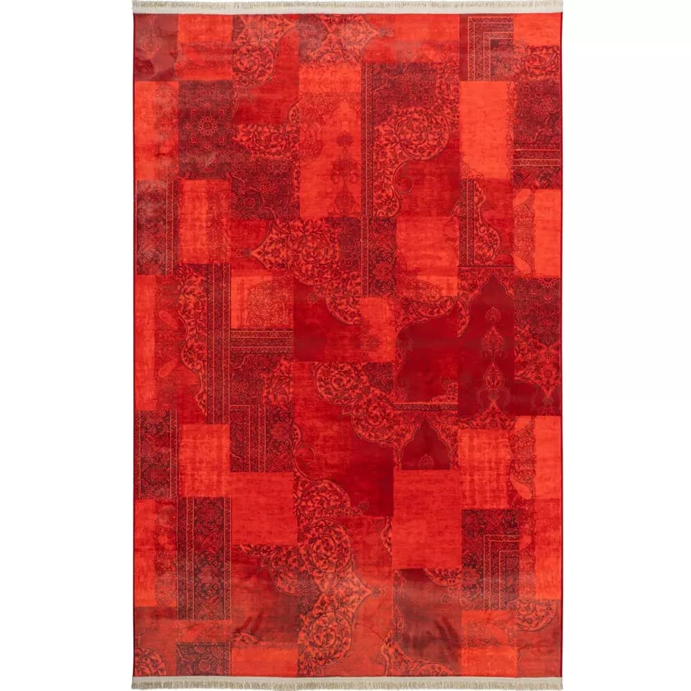 فرش سنتی کد 25PP0010 عنابی 700 شانه