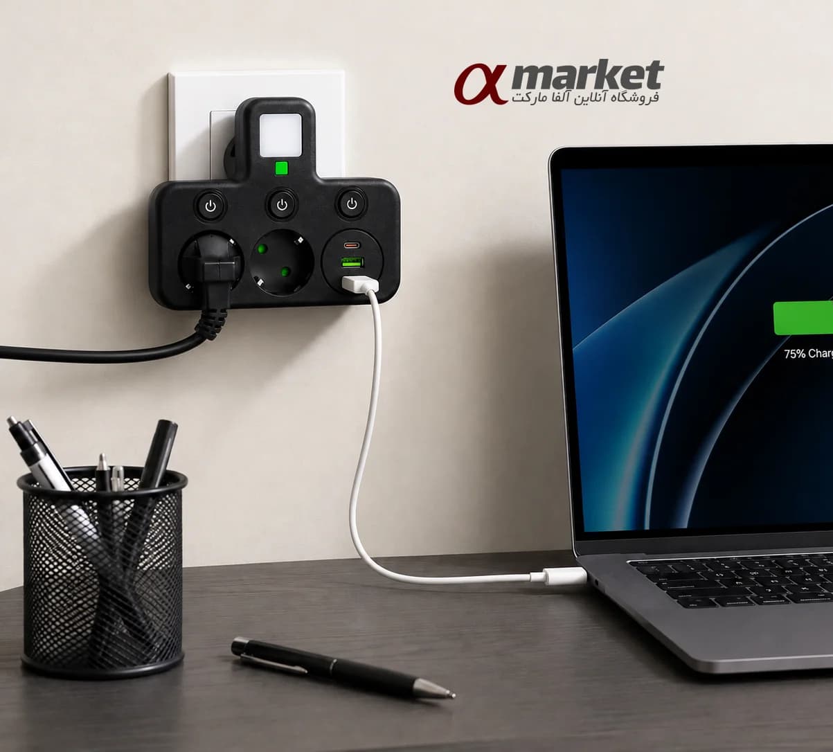 چند راهی برق هوشمند 2500 وات adaptor — تصویر ۴