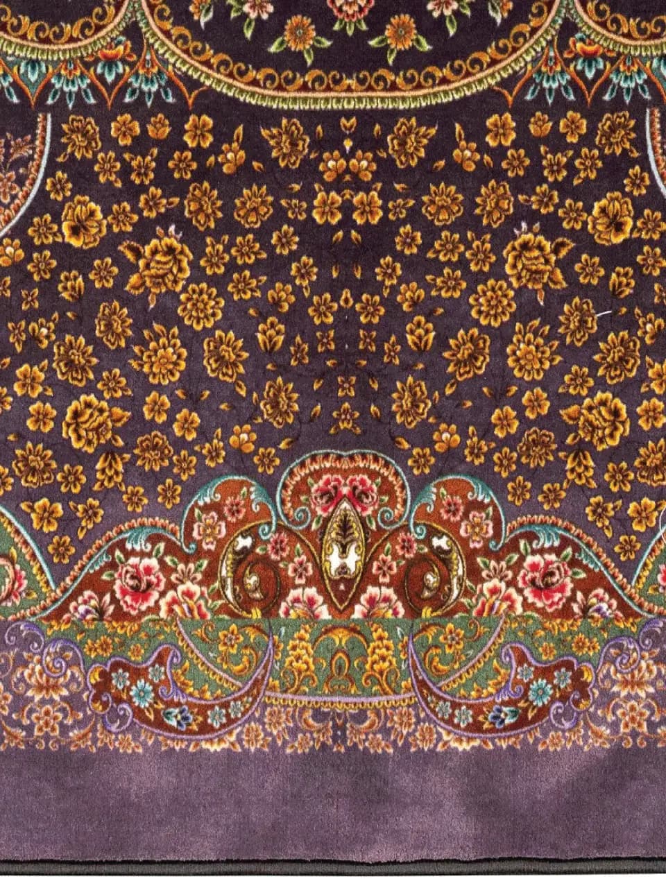 فرش 1500 شانه طرح دستباف 20015172 بنفش — تصویر ۴
