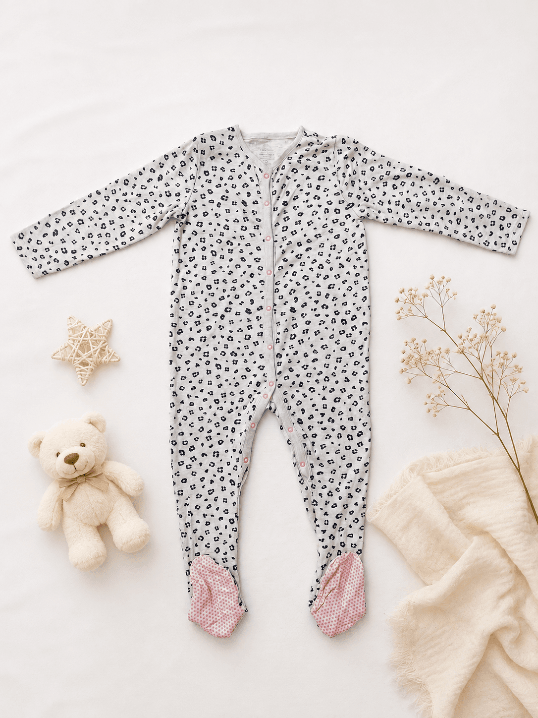 سرهمی جورابدار دخترانه برند نکست وارداتی | سایز ۲ تا ۳ سال