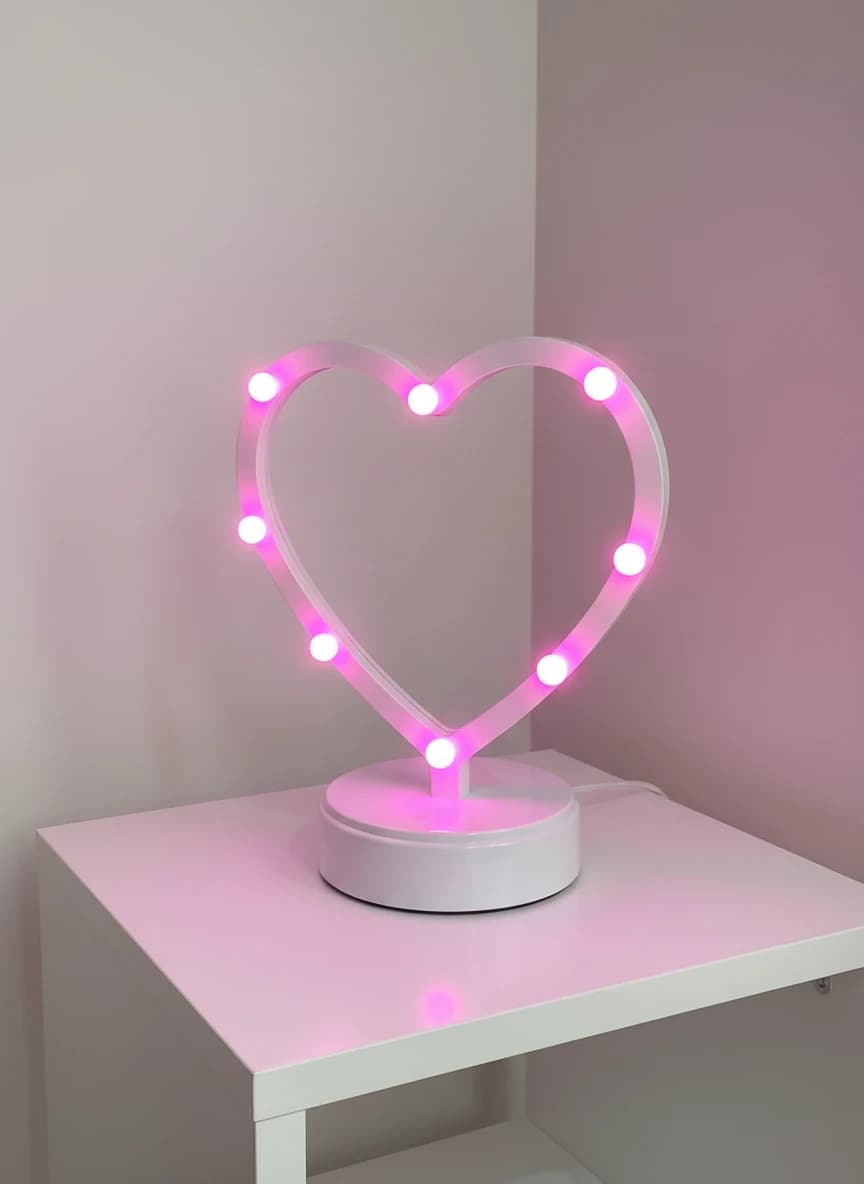 چراغ خواب و تزیینی LED طرح قلب