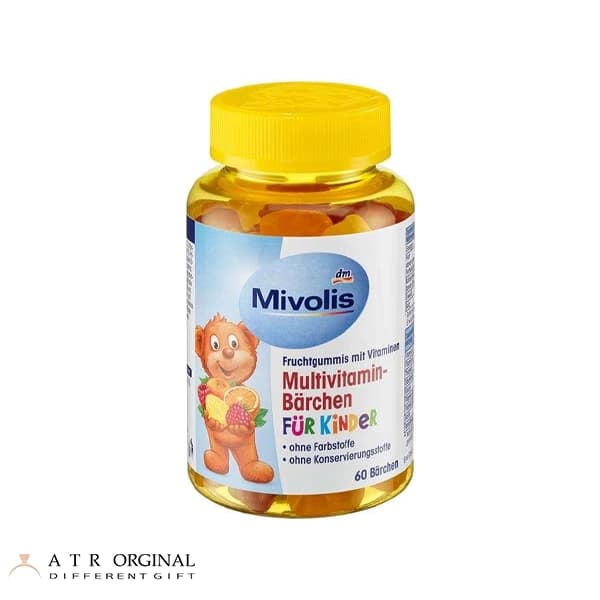 مولتی ویتامین پاستیلی کودک از برند آلمانی میولیس Mivolis