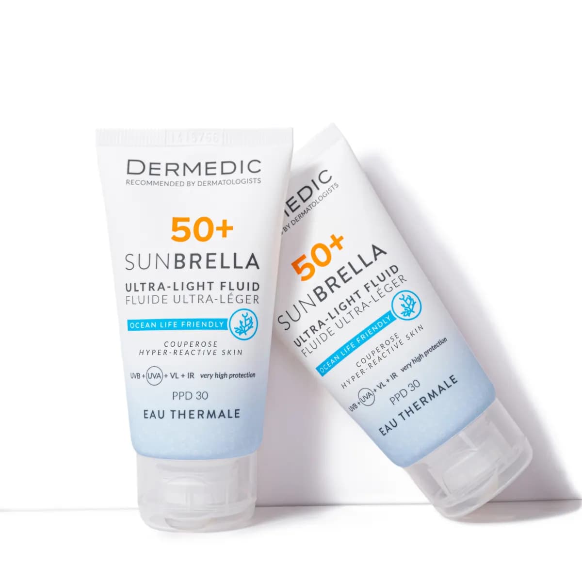 ضدآفتاب فلوییدی ترمیم کننده درمدیک Ultra-Light SPF50+ پوست حساس — تصویر ۴
