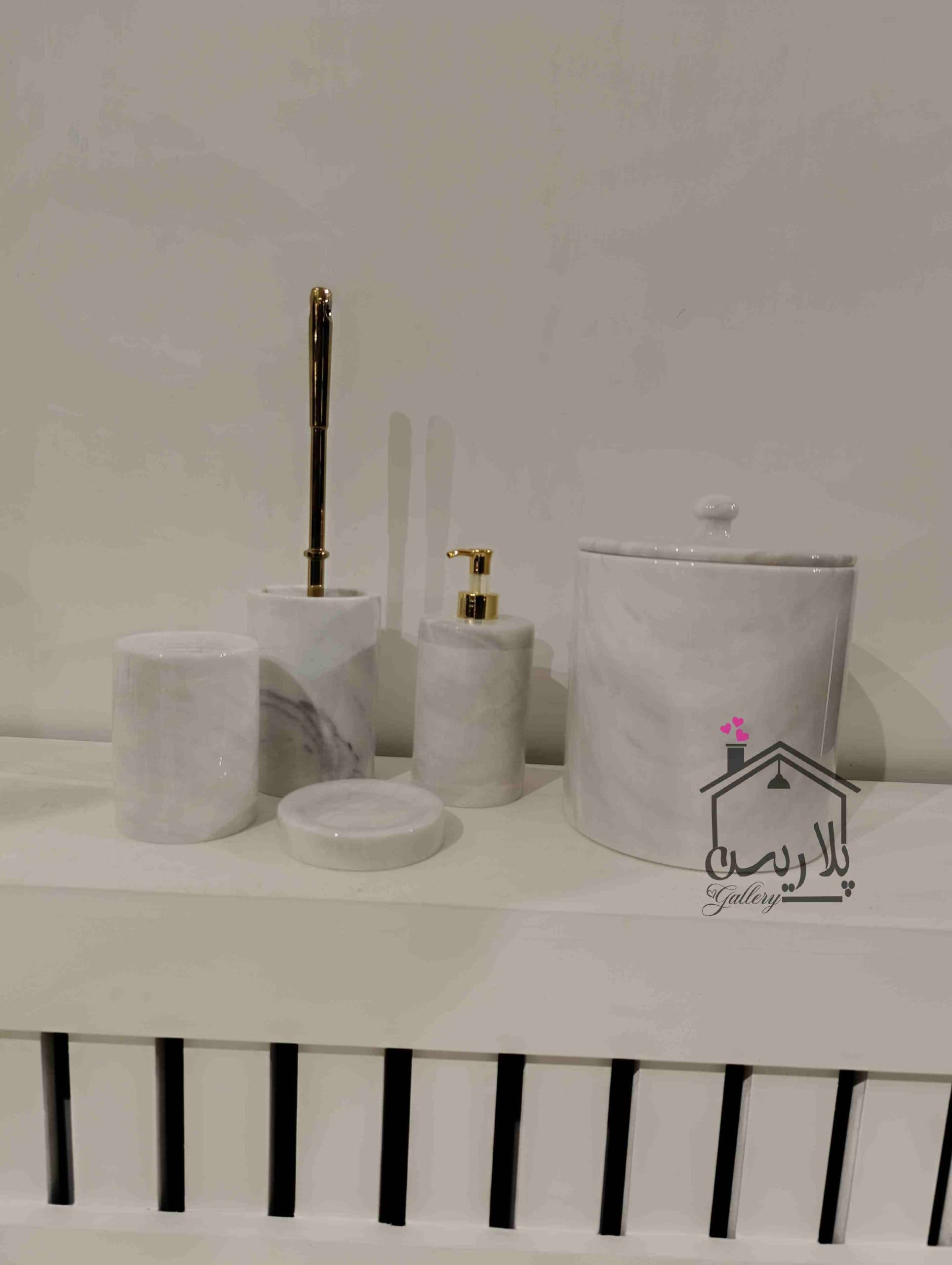 ست 7 پارچه روشویی سنگی سفید در دو طرح 2 — تصویر ۶