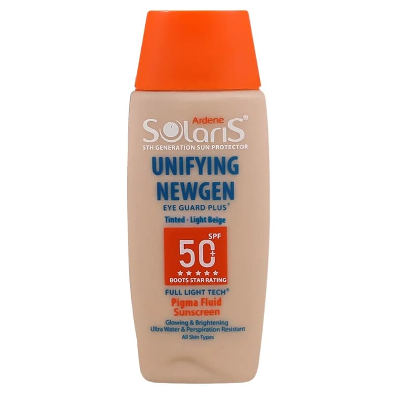 فلوئید ضد آفتاب روشن کننده انواع پوست بژ روشن +SPF 50 آردن سولاریس – 75 میلی لیتر